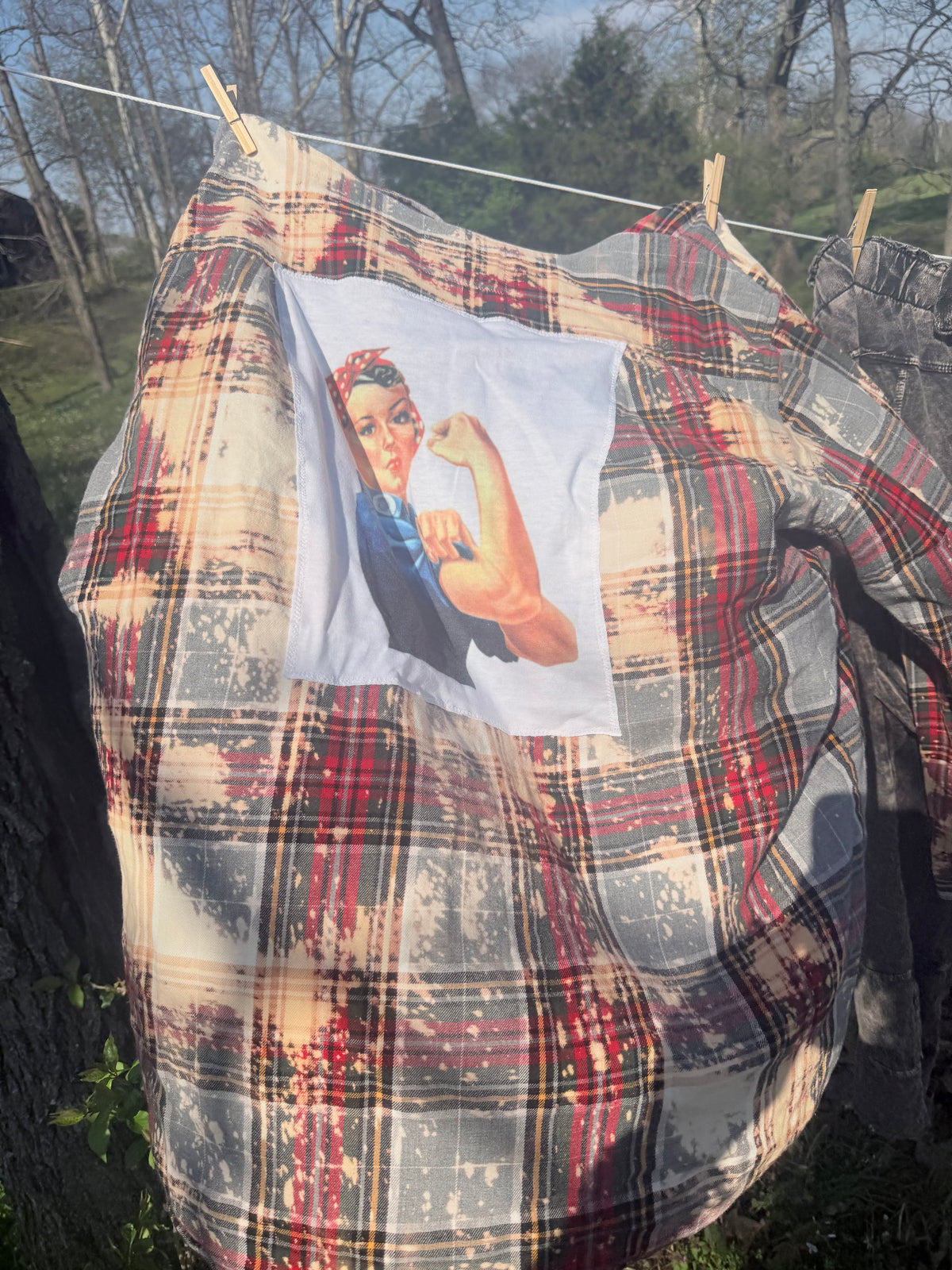 Distressed Flannel- Rosie