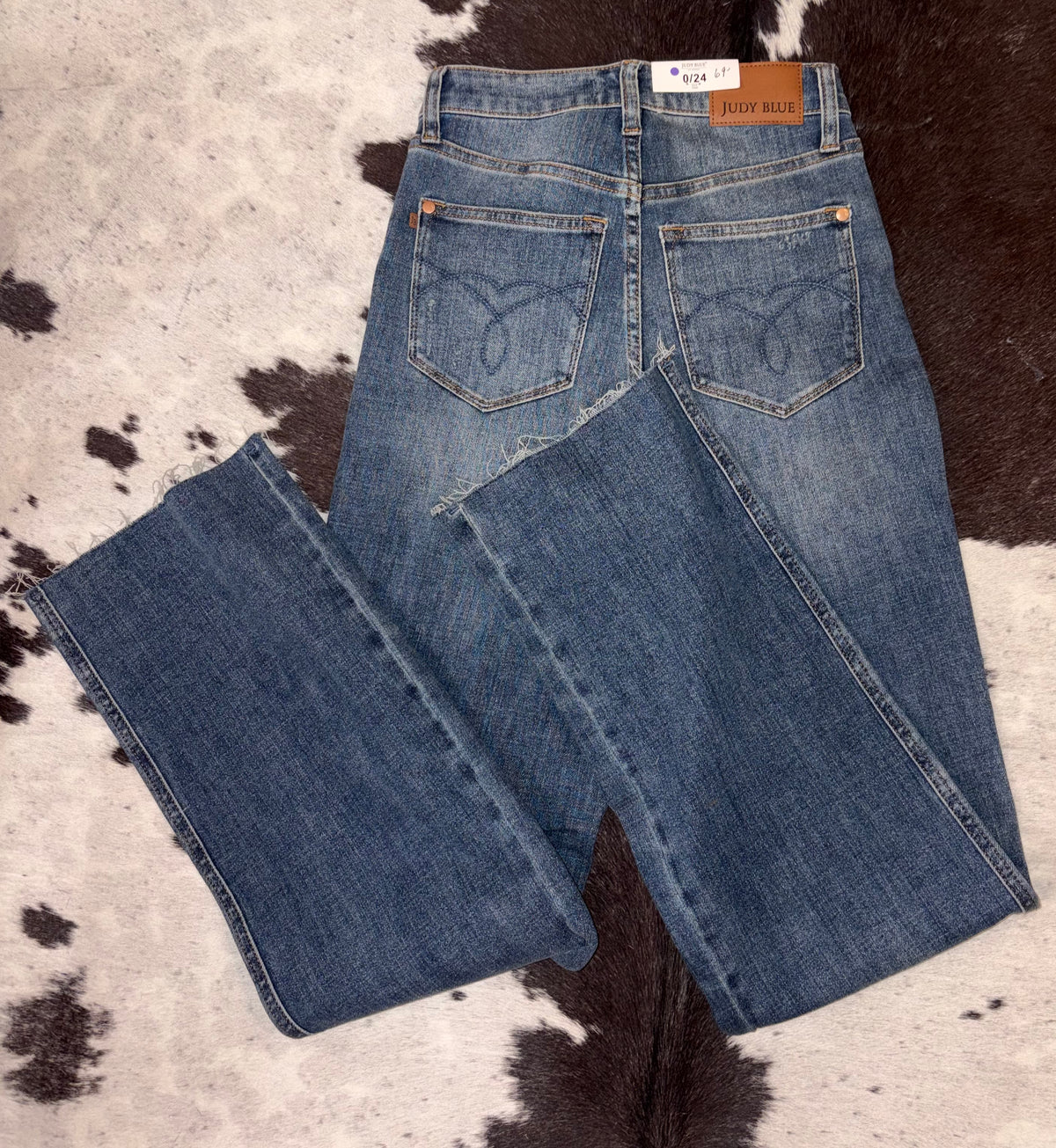 High-waist Tummy Control Straight Jeans