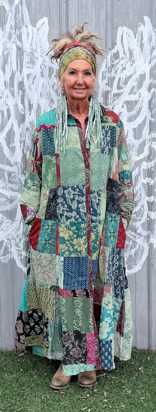 Patchwork Sunrise Duster