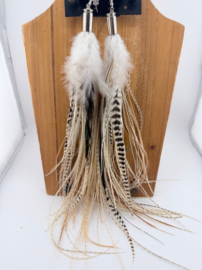 Desert Sunset Feather Earrings FINAL SALE