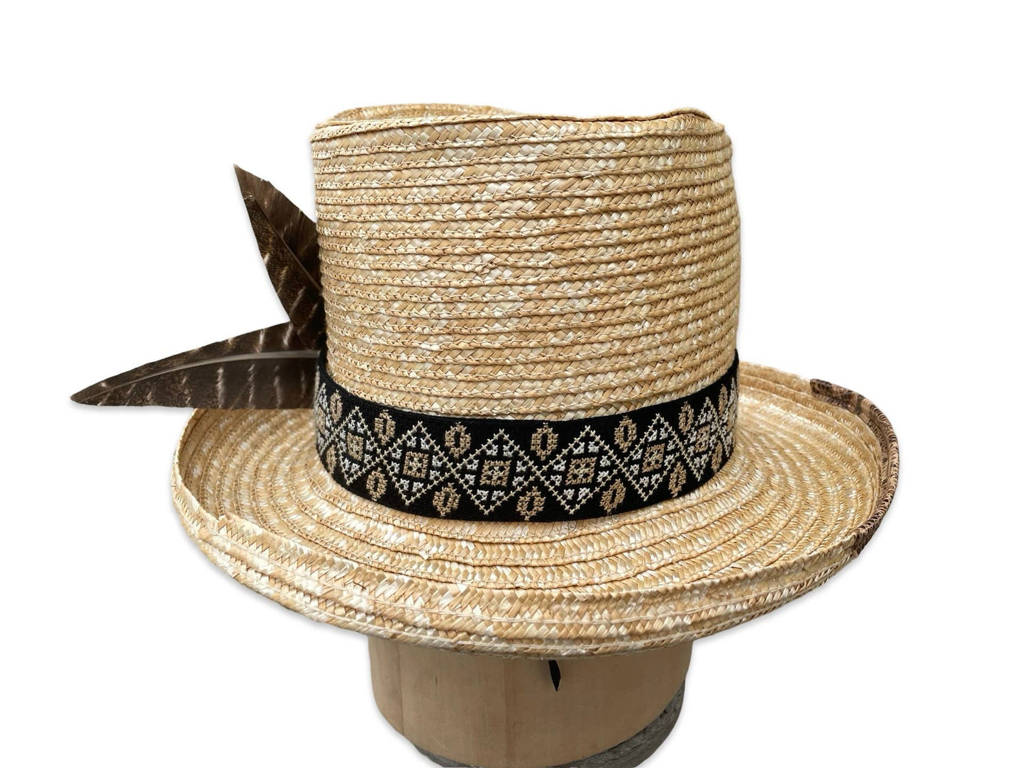 Voodoo Mama - Straw Braid Top Hat