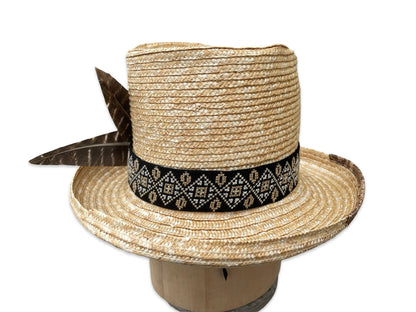 Voodoo Mama - Straw Braid Top Hat