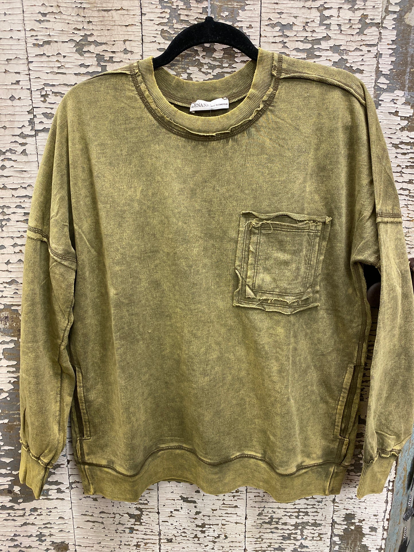 Mineral Washed Crewneck Sweatshirt