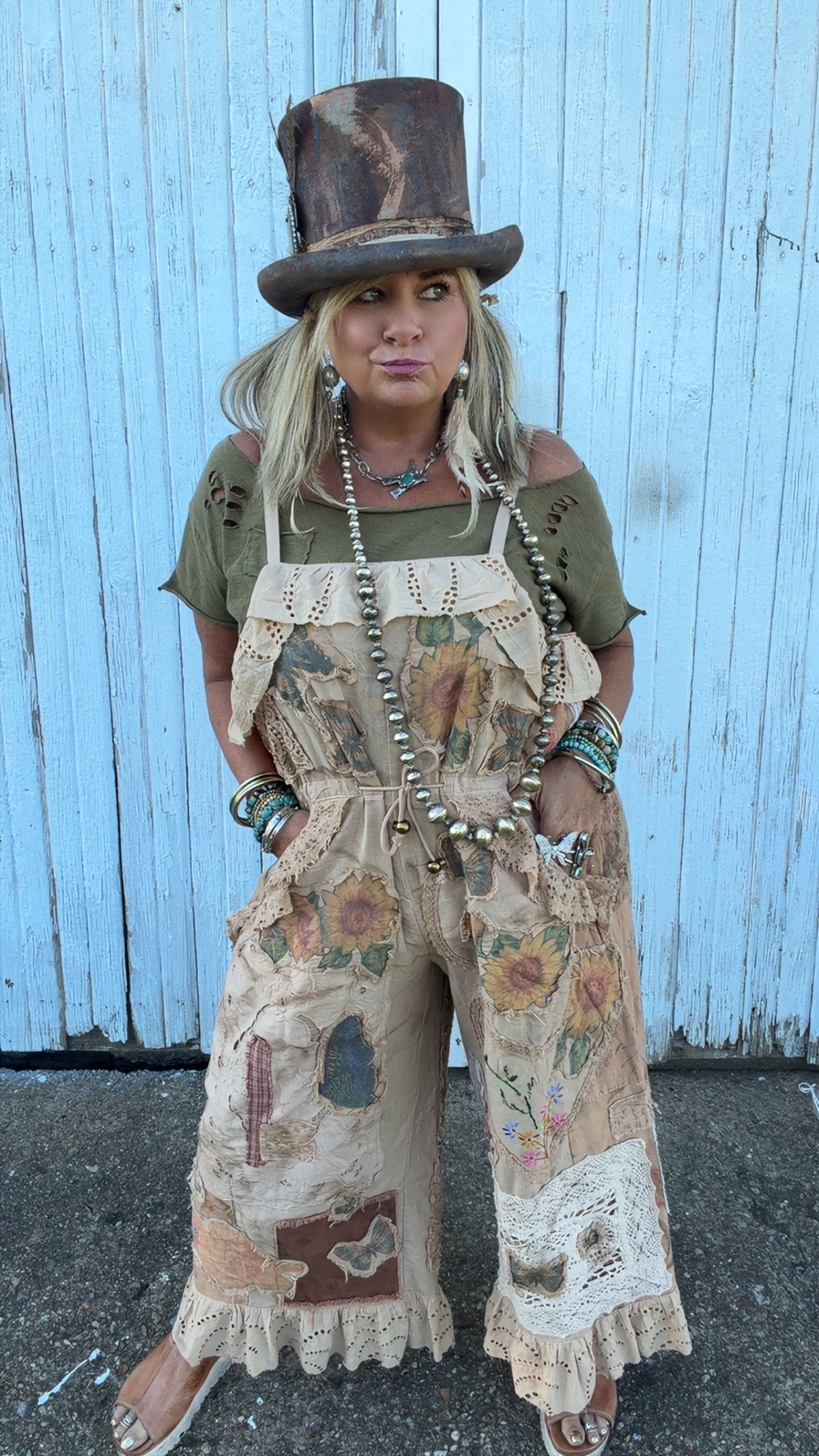 Floral Meadows Overalls