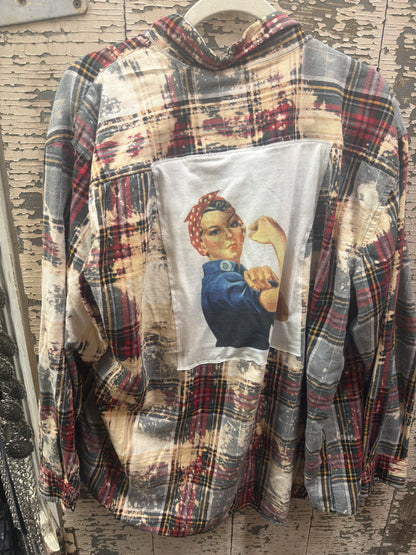 Distressed Flannel- Rosie