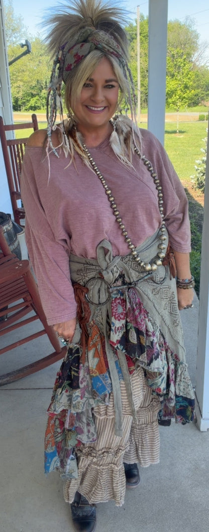 Wonder Patch  Wrap Skirt