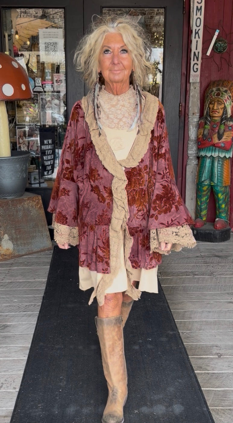 Crushed Petals Jacket velvet