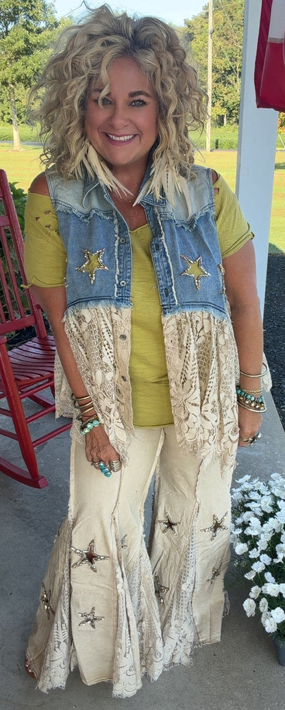 Sequins in Hayfield Jeans