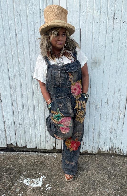 Sun Faded Trail Overalls - LOVE