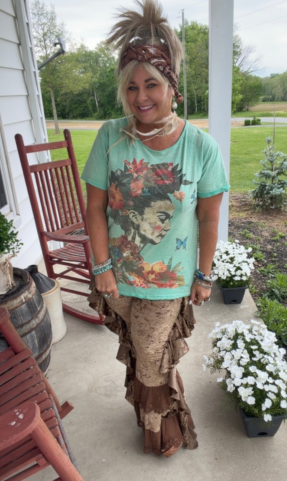 Moon Dance Tee - Floral Dreams