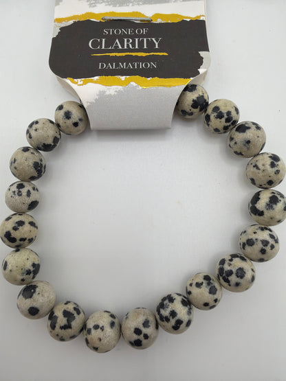 Gemstone Energy Bead Stretch Bracelets 8mm