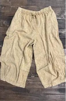 Quilted Path Pants - Golden