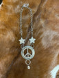 Bling Star And Peace Necklace