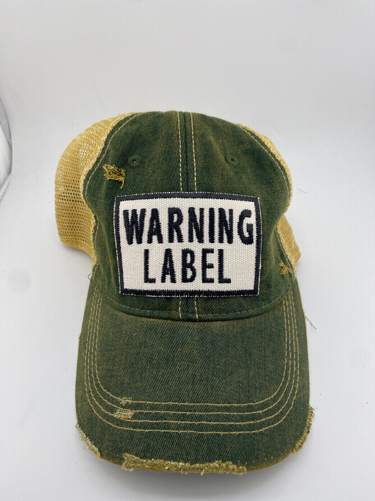 Warning Label- Ball Cap
