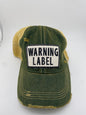 Warning Label- Ball Cap