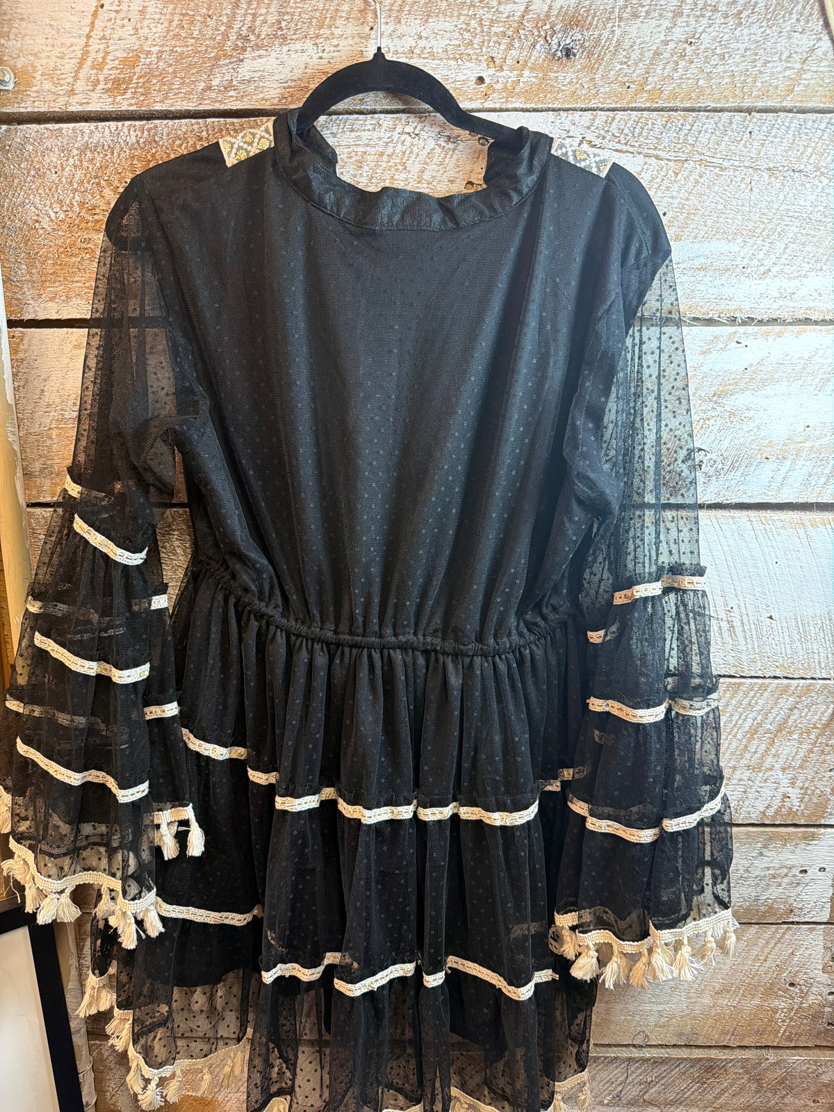 Moonlit Gypsy Dress - Black