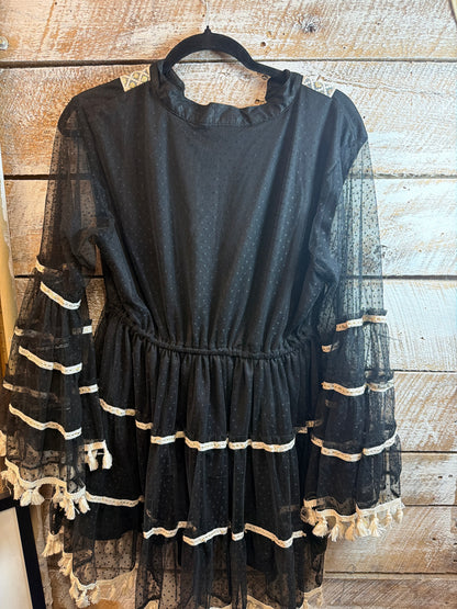 Moonlit Gypsy Dress - Black