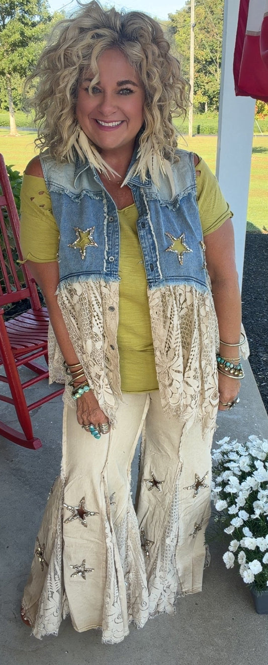 Sequins in Hayfield Jeans