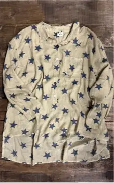 Starburst Top - Navy Star