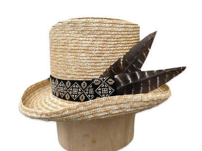 Voodoo Mama - Straw Braid Top Hat