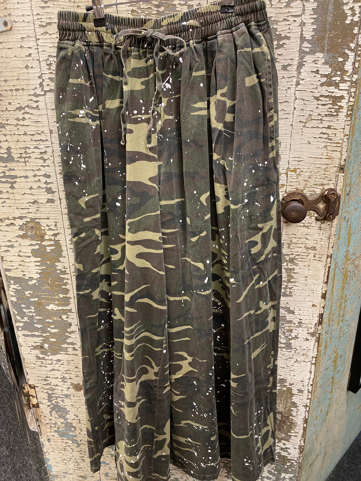 Mineral Washed Camo Pants