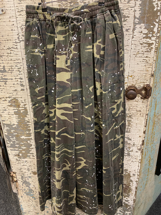 Mineral Washed Camo Pants