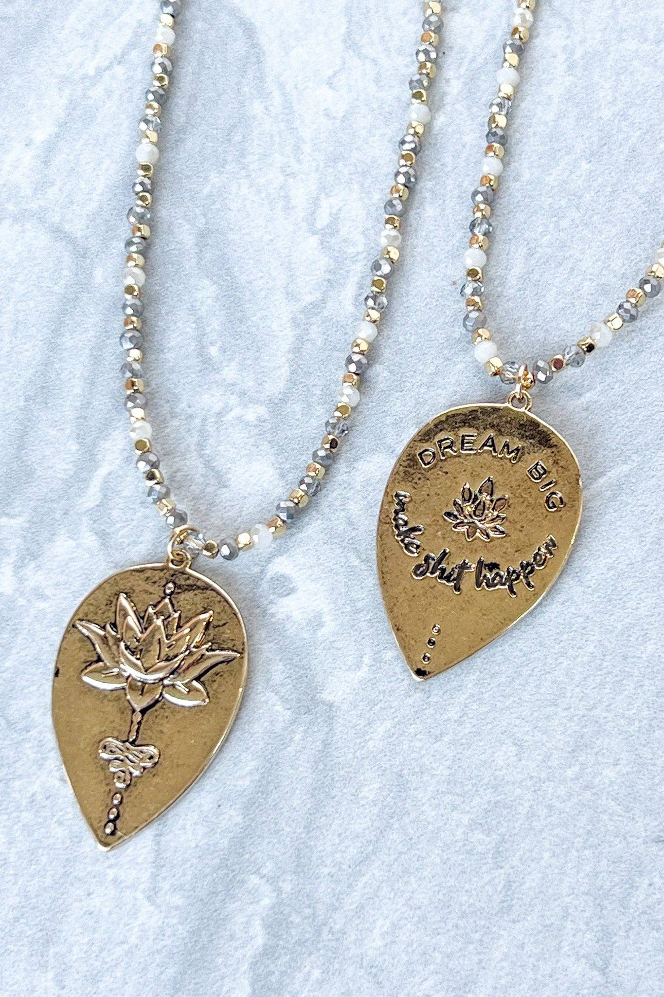 Dream Big Necklace in Gold FINAL SALE