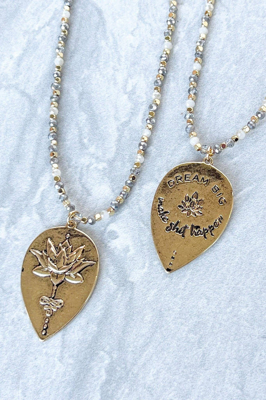Dream Big Necklace in Gold FINAL SALE