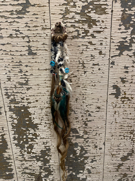 Dreads - Mystic Peacock Ponytail FINAL SALE