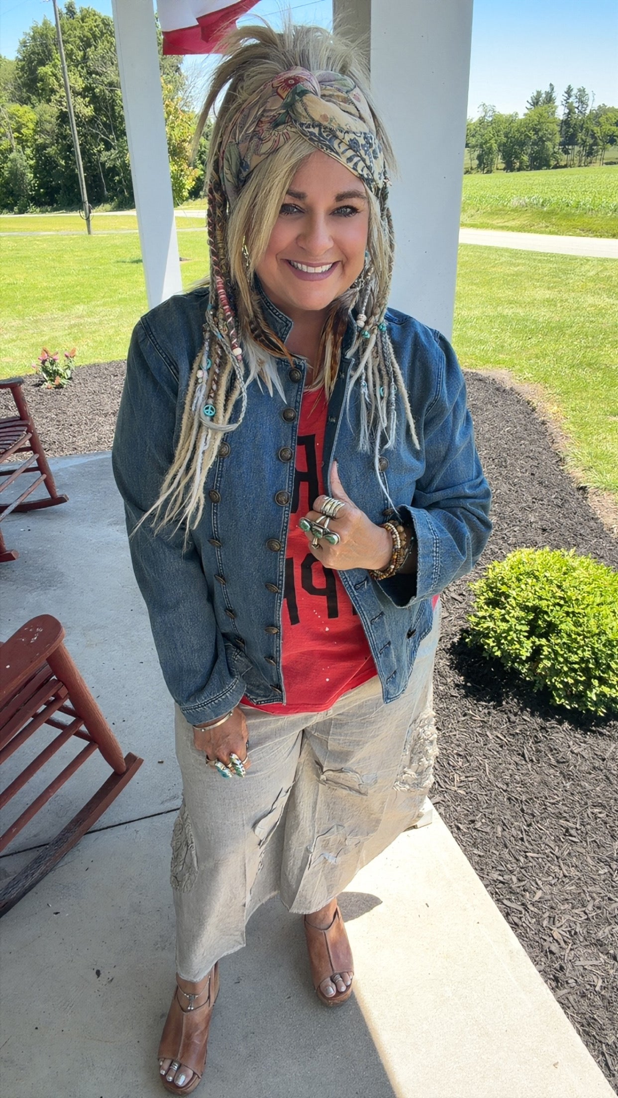 Commanding On Denim Jacket