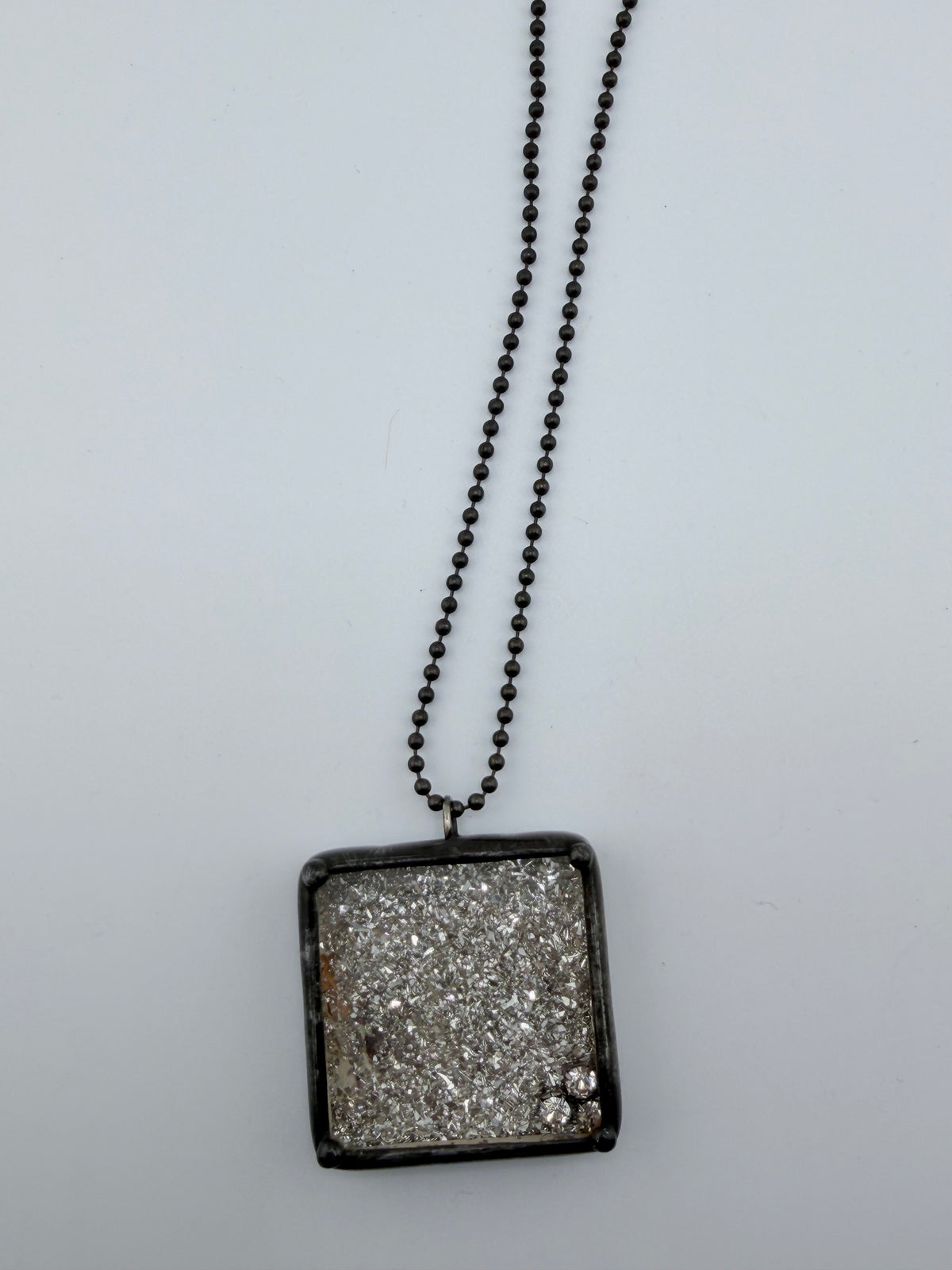 German Glitter Glass Necklace