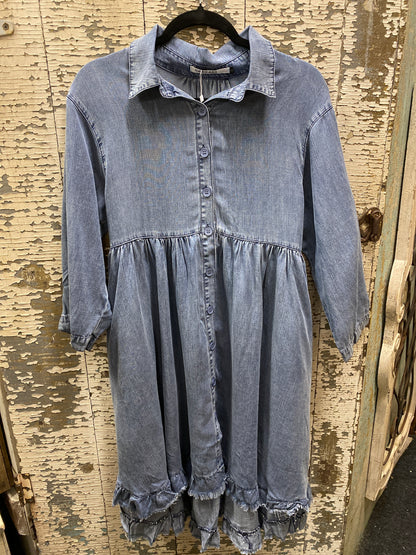 Chambray Flowy Dress