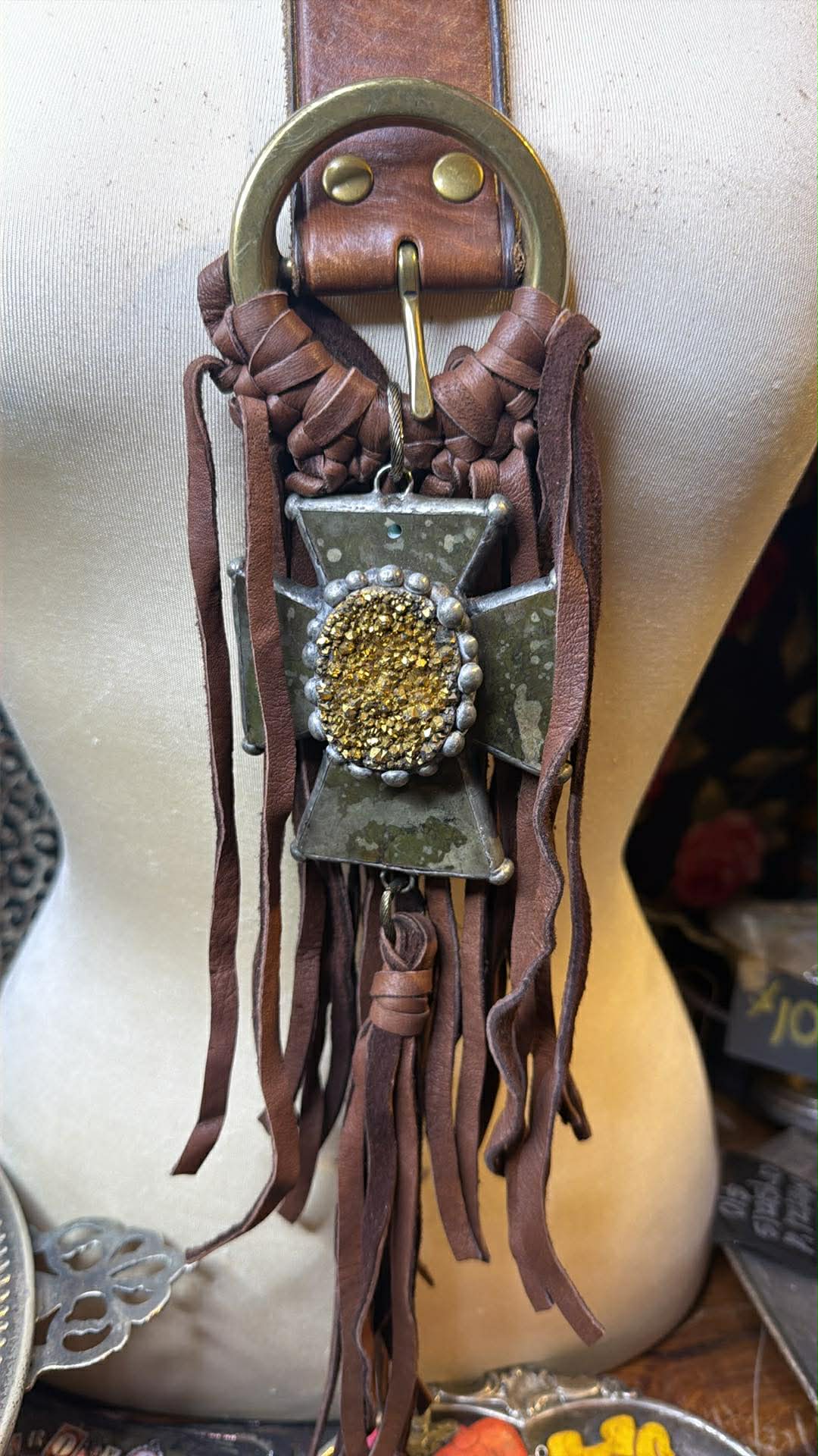 Belt Buckle Necklace - FINAL SALE