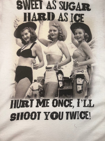 Sweet as sugar Kantha Poncho Tee