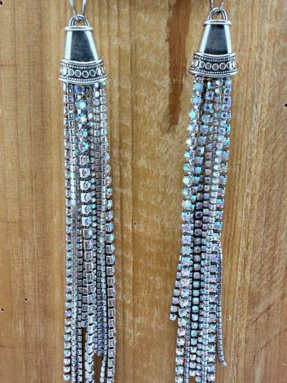 Diamond Dust Dangle Earrings  FINAL SALE
