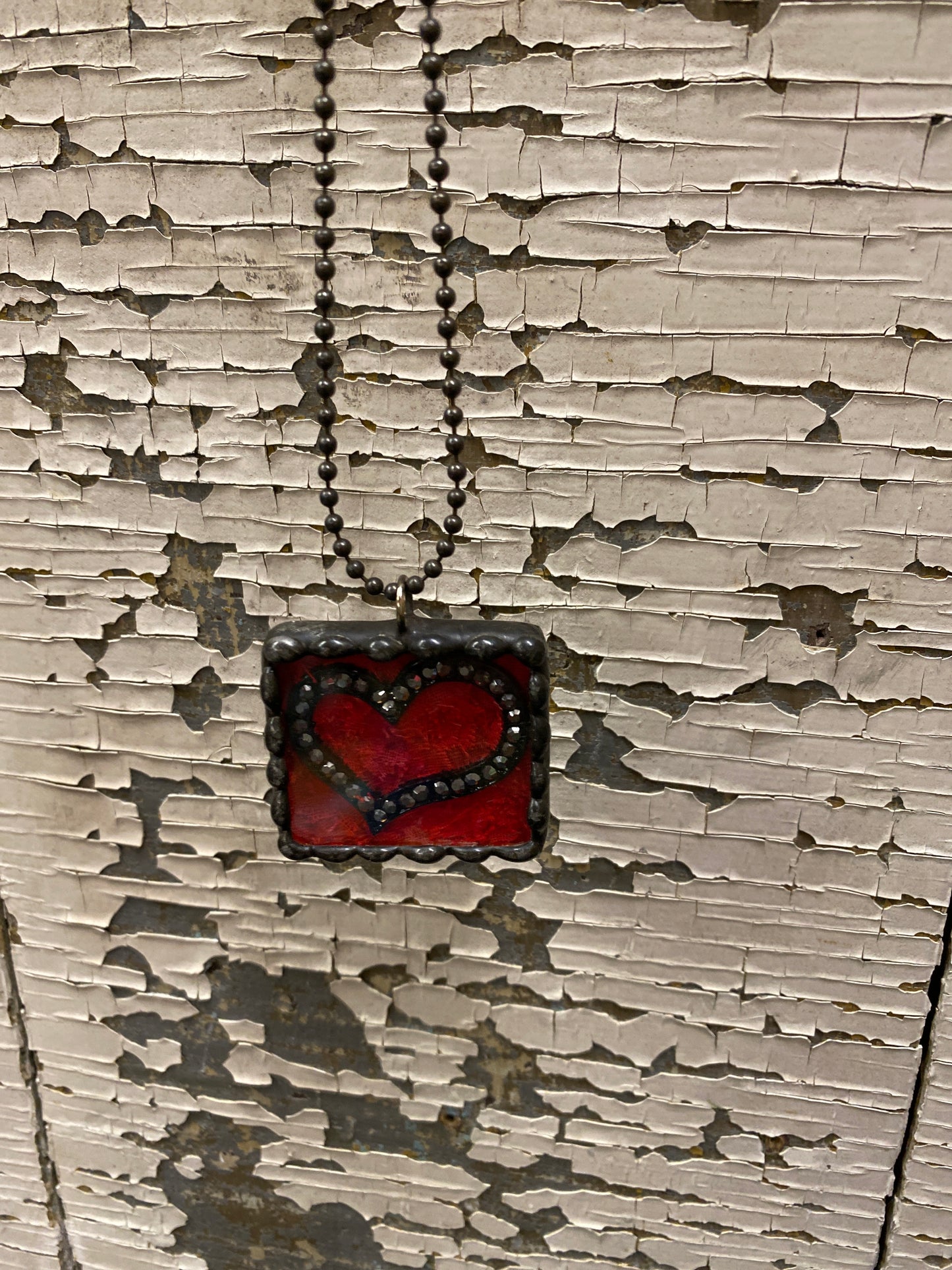 Crimson Keepsake Necklace