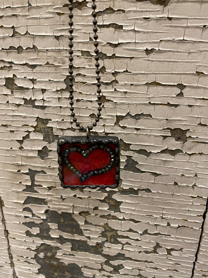 Crimson Keepsake Necklace