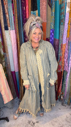 Lined Up Duster, Striped