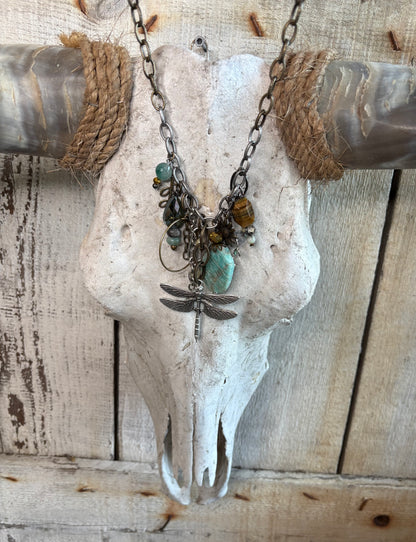 Dragonfly Cluster Necklace FINAL SALE