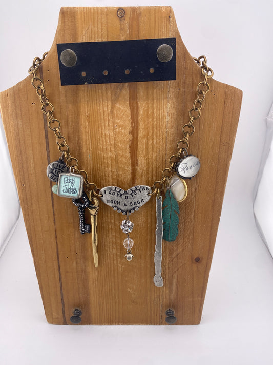 Charm Junkie Necklace- Live To Give FINAL SALE