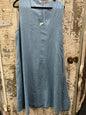 Sleeveless V-neck dress - Light Denim