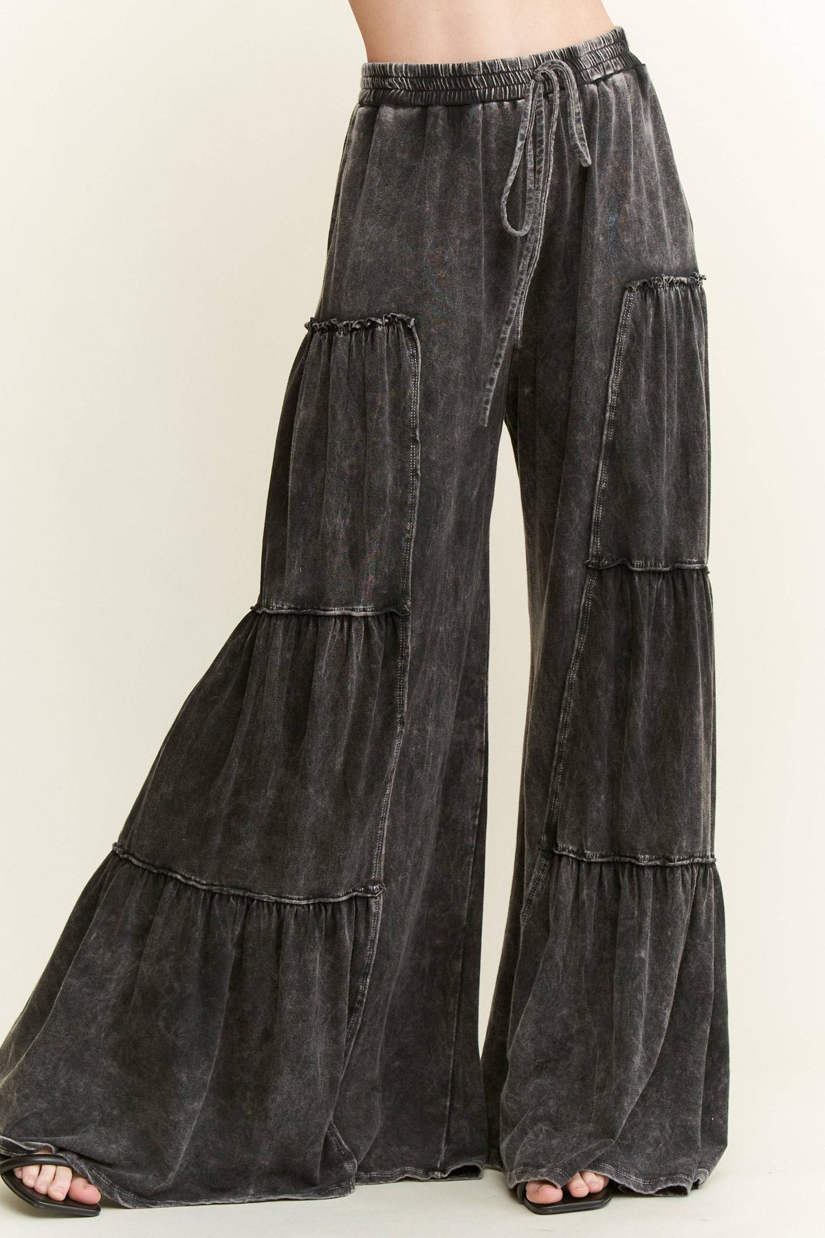 Boho Pants -  Tiered Wide Leg Pants