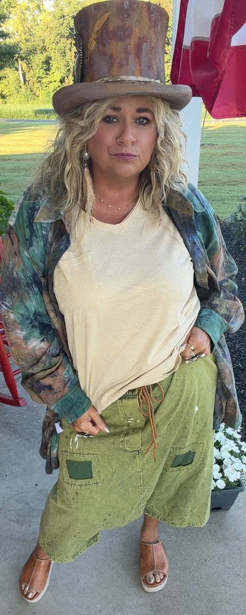 Earthsong Harem Pants -Olive