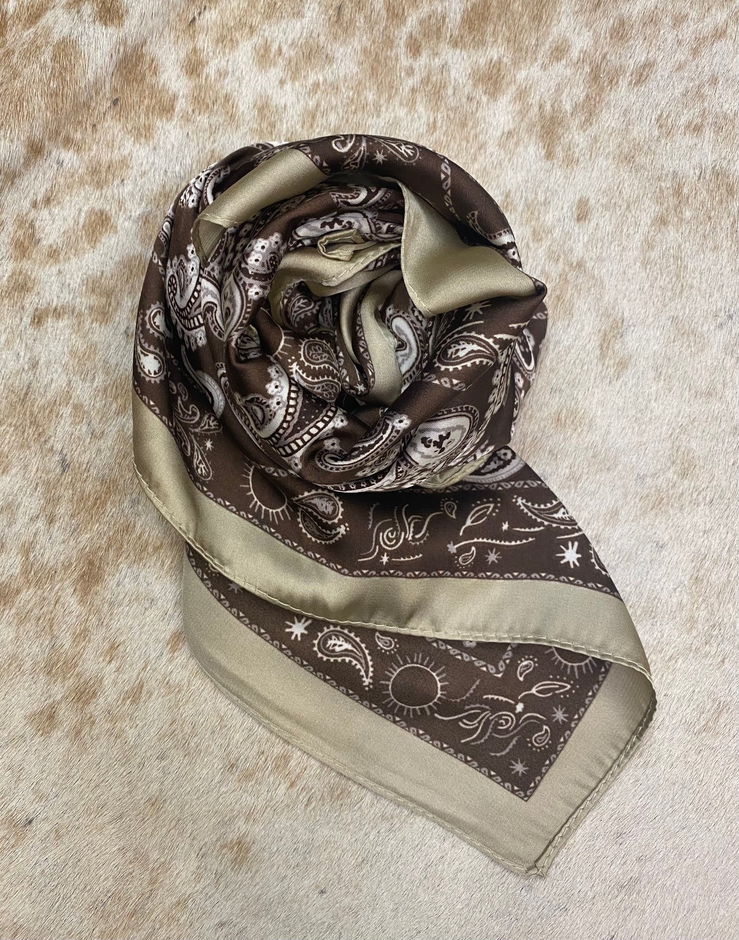 Wild Rag - Brown / Tan Silk