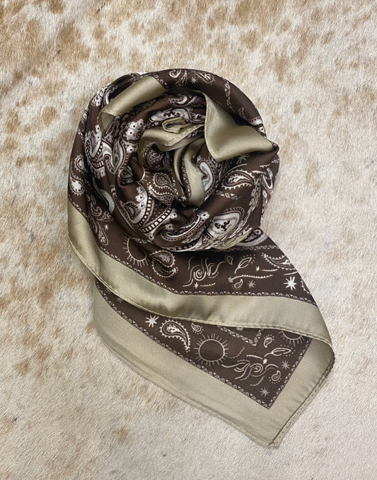 Wild Rag - Brown / Tan Silk
