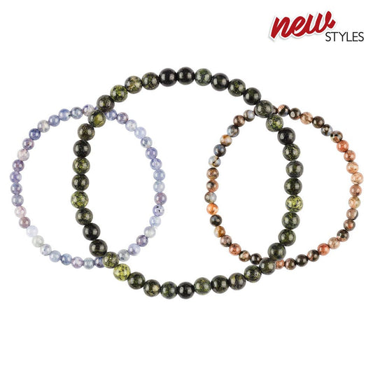 4mm Crystal Gemstone Bracelets