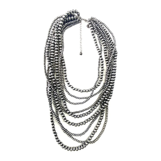 Nk-Multi Std. Mixed Faux Navajo Pearls FINAL SALE