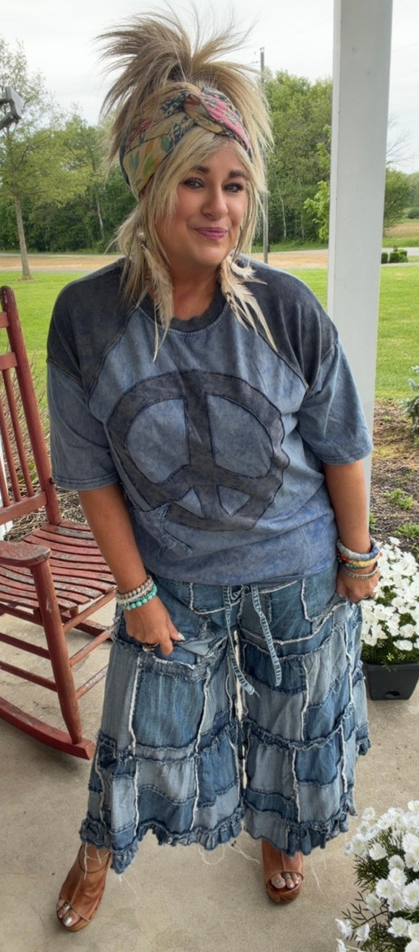 VINTAGE PEACE PATCH TEE
