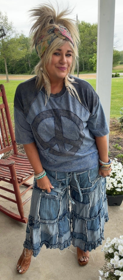 VINTAGE PEACE PATCH TEE