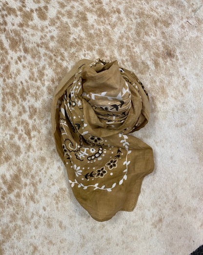 Oversized Bandana -Distressed